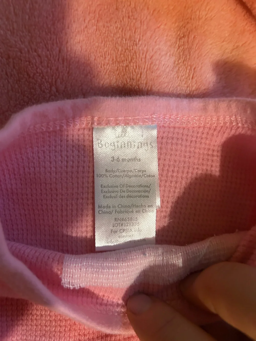 Carter's Pink Floral Appliqué Waffle Knit Crew Sweater